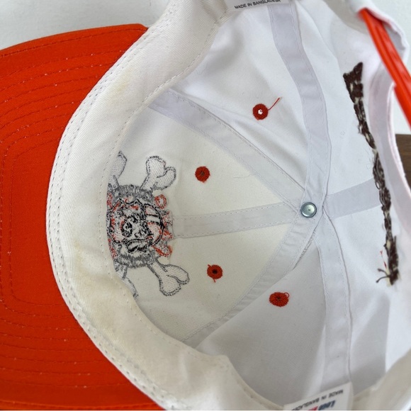 VTG Cleveland Browns Logo Athletic Dawg Pound NFL Snapback Hat Cap Red Onion - Picture 12 of 16